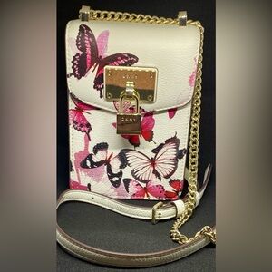 DKNY Elisa North-South Butterfly Print Crossbody Mini Bag